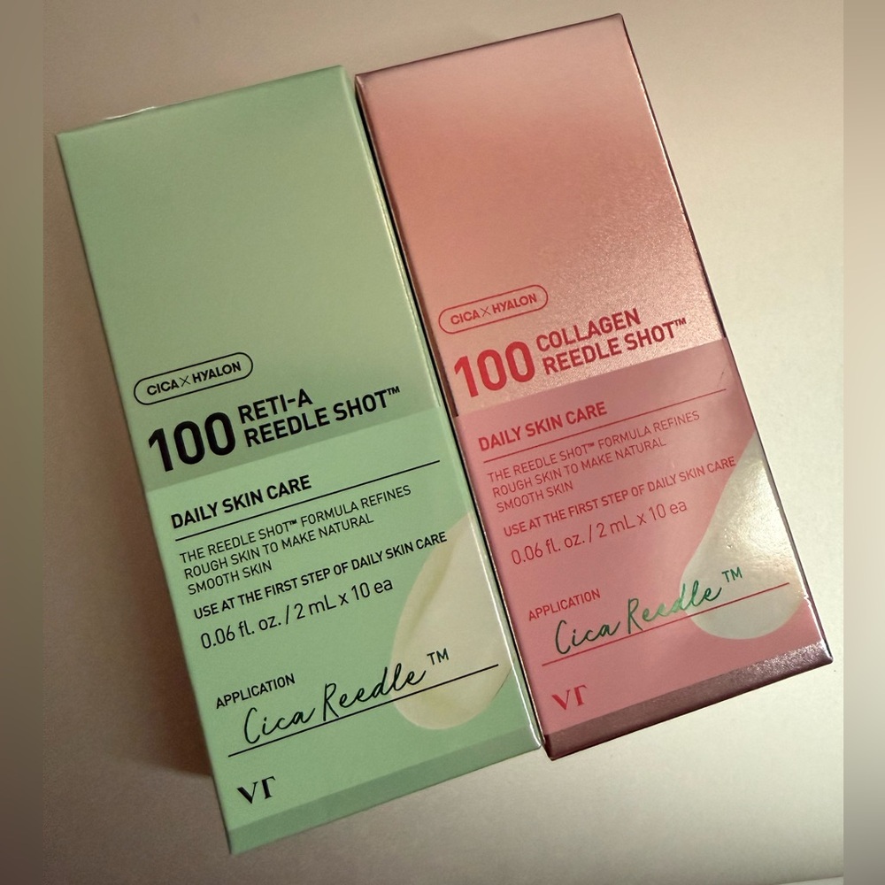 VT Collagen and Reti-A Reedle shot 100 stick pouch